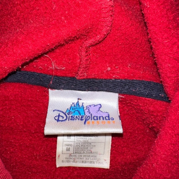 Vintage Red Disneyland Resort Mickey Mouse Hoodie - Picture 5 of 6